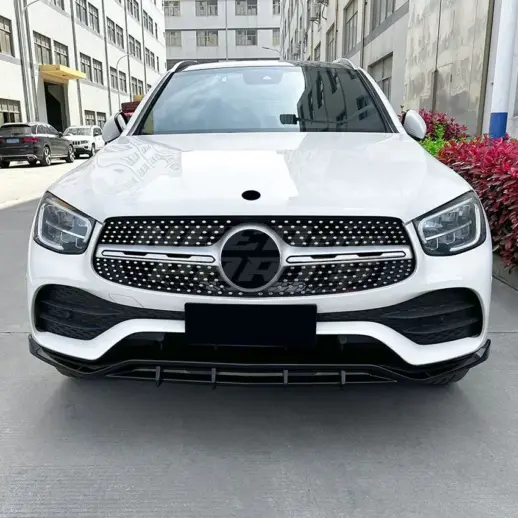 Front Splitter For Mercedes GLC Class C253/X253 Facelift AMG Line & GLC43 AMG Only – Sport Look, Gloss Black