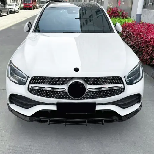 Front Splitter For Mercedes GLC Class C253/X253 Facelift AMG Line & GLC43 AMG Only – Sport Look, Gloss Black