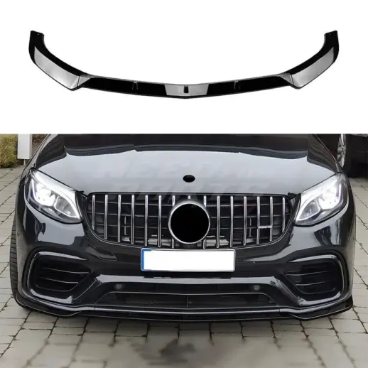Front Splitter For Mercedes GLC Class C253/X253 GLC63 AMG Only – Racing Look, Gloss Black
