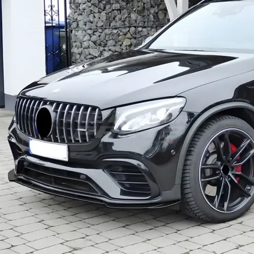 Front Splitter For Mercedes GLC Class C253/X253 GLC63 AMG Only – Racing Look, Gloss Black