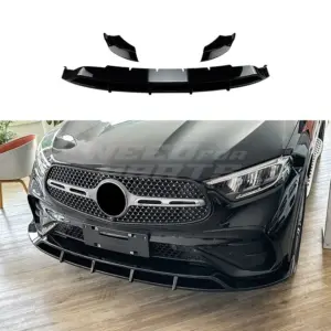 Front Splitter Voor Mercedes GLC C254/X254 AMG Line & GLC43 AMG – Racing Look, Hoogglans Zwart