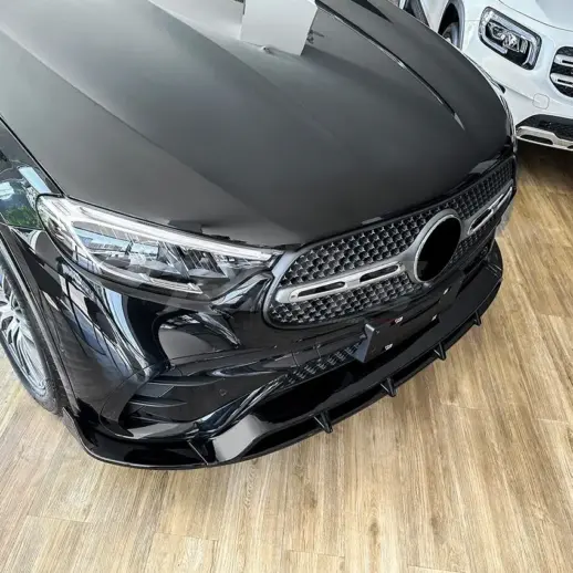 Front Splitter For Mercedes GLC Class C254/X254 AMG Line & GLC43 AMG Only – Racing Look, Gloss Black