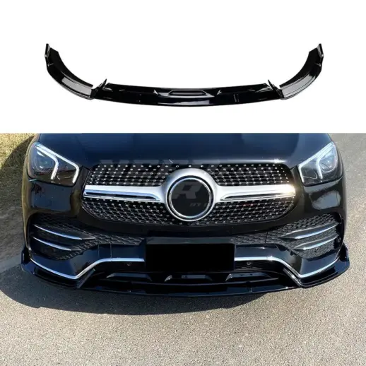 Front Splitter For Mercedes GLE Class C167/W167 Pre-Facelift AMG Line & GLE53 AMG Only – AMG Look, Gloss Black