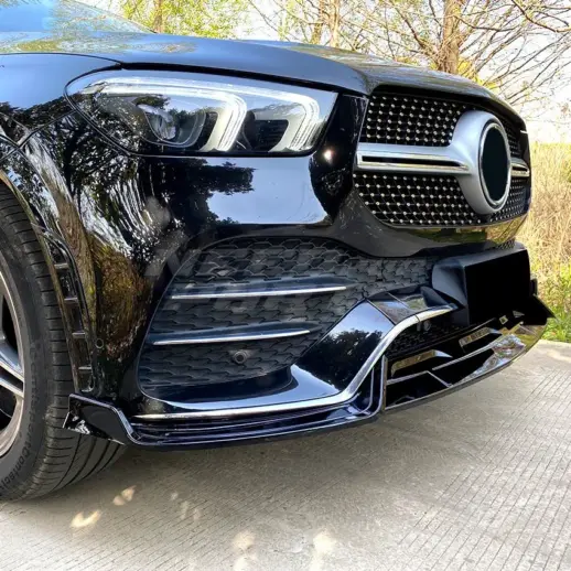 Front Splitter For Mercedes GLE Class C167/W167 Pre-Facelift AMG Line & GLE53 AMG Only – AMG Look, Gloss Black