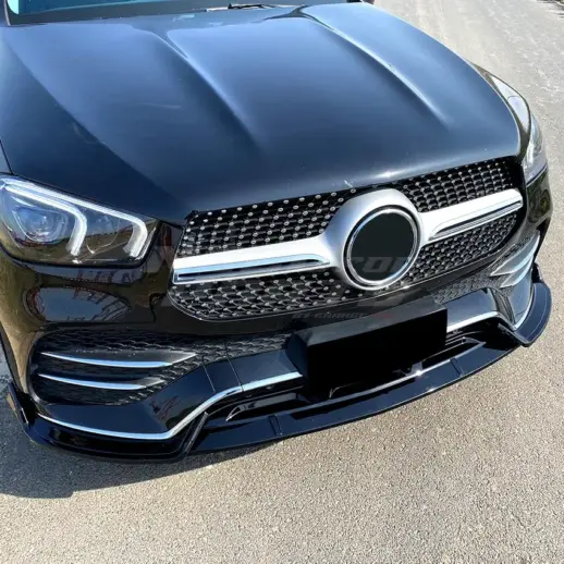 Front Splitter For Mercedes GLE Class C167/W167 Pre-Facelift AMG Line & GLE53 AMG Only – AMG Look, Gloss Black