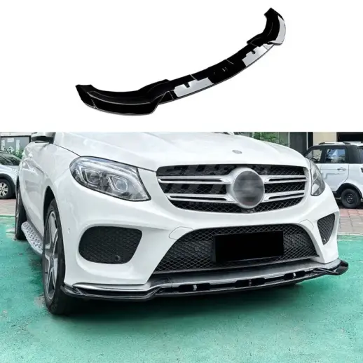 Front Splitter For Mercedes GLE Class C292/W166 AMG Line & GLE43 AMG & GLE450 AMG Only – AMG Look, Gloss Black