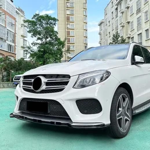 Front Splitter For Mercedes GLE Class C292/W166 AMG Line & GLE43 AMG & GLE450 AMG Only – AMG Look, Gloss Black