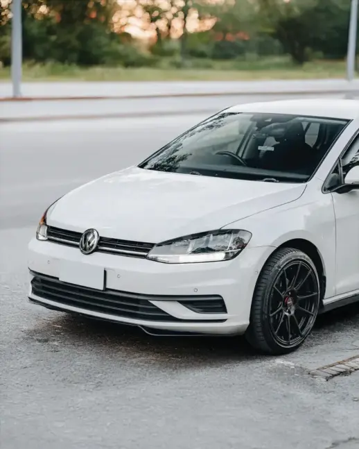 Front Splitter For Volkswagen Golf 7 (Hatchback) (2013-2017) GTD & GTI Only – Sport Look, Gloss Black