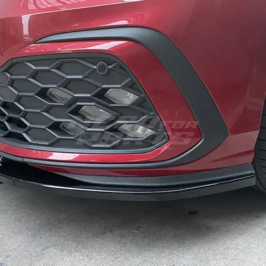 Front Splitter For Volkswagen Golf 8 (Hatchback) (2020-2024) R Line & GTD & GTE & GTI Only – Sport Look, Gloss Black