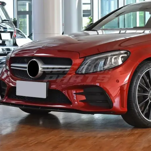 Front Vents Covers For Mercedes C Class A205/C205/S205/W205 Facelift AMG Line & C43 AMG Only – AMG Look, Gloss Black