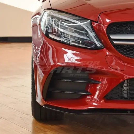 Front Vents Covers For Mercedes C Class A205/C205/S205/W205 Facelift AMG Line & C43 AMG Only – AMG Look, Gloss Black