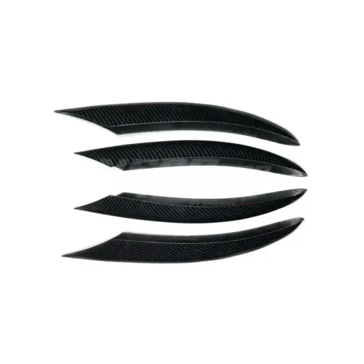 Front Vents Covers For Mercedes C Class A205/C205/S205/W205 Facelift AMG Line & C43 AMG Only – Racing Look, Gloss Black
