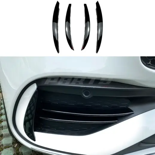 Front Vents Covers For Mercedes C Class S206/W206 AMG Line & C43 AMG Only – AMG Look, Gloss Black