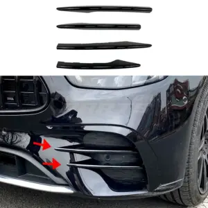 Front Vents Covers Voor Mercedes E Class C238/A238/S213/W213 Facelift AMG Line & E53 AMG – AMG Look, Hoogglans Zwart