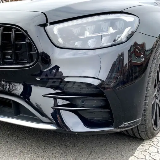 Front Vents Covers For Mercedes E Class A238/C238/S213/W213 Facelift AMG Line & E53 AMG Only – AMG Look, Gloss Black