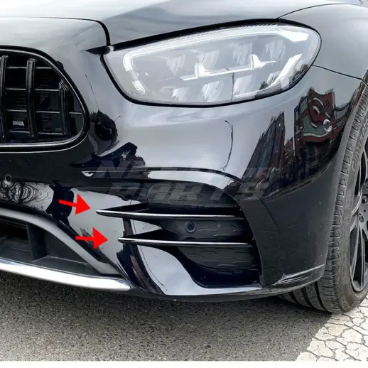 Front Vents Covers For Mercedes E Class A238/C238/S213/W213 Facelift AMG Line & E53 AMG Only – AMG Look, Gloss Black