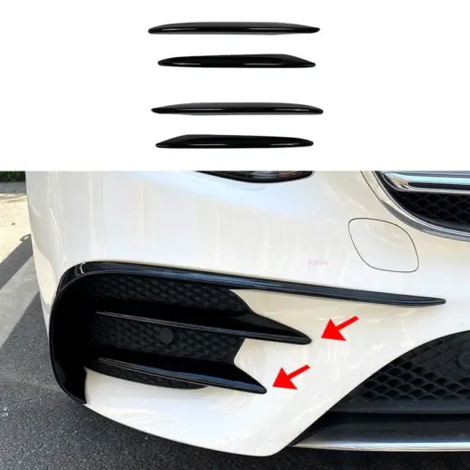 Front Vents Covers For Mercedes E Class A238/C238/S213/W213 Pre-Facelift AMG Line & E43 AMG & E53 AMG Only – AMG Look, Gloss Black