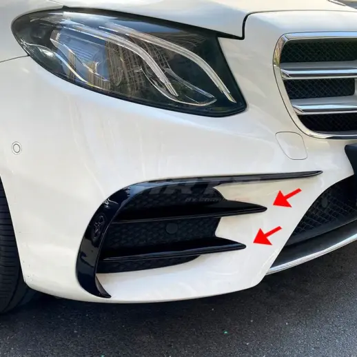 Front Vents Covers For Mercedes E Class A238/C238/S213/W213 Pre-Facelift AMG Line & E43 AMG & E53 AMG Only – AMG Look, Gloss Black