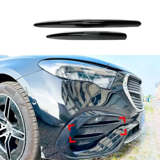 Front Vents Covers For Mercedes E Class S214/W214 AMG Line Only – AMG Look, Gloss Black