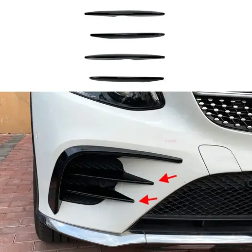 Front Vents Covers For Mercedes GLC Class C253/X253 Pre-Facelift AMG Line & GLC43 AMG Only – AMG Look, Gloss Black