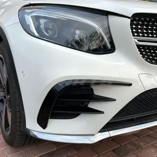Front Vents Covers For Mercedes GLC Class C253/X253 Pre-Facelift AMG Line & GLC43 AMG Only – AMG Look, Gloss Black