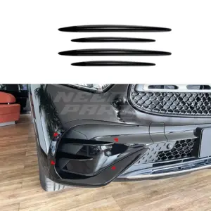 Front Vents Covers Voor Mercedes GLC C254/X254 AMG Line & GLC43 AMG – AMG Look, Hoogglans Zwart