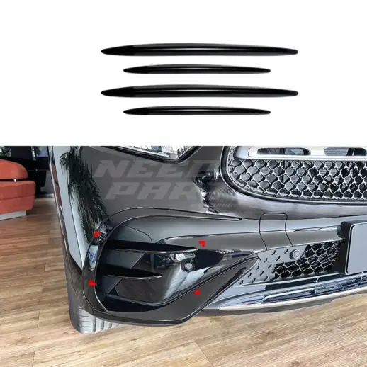 Front Vents Covers For Mercedes GLC Class C254/X254 AMG Line & GLC43 AMG Only – AMG Look, Gloss Black