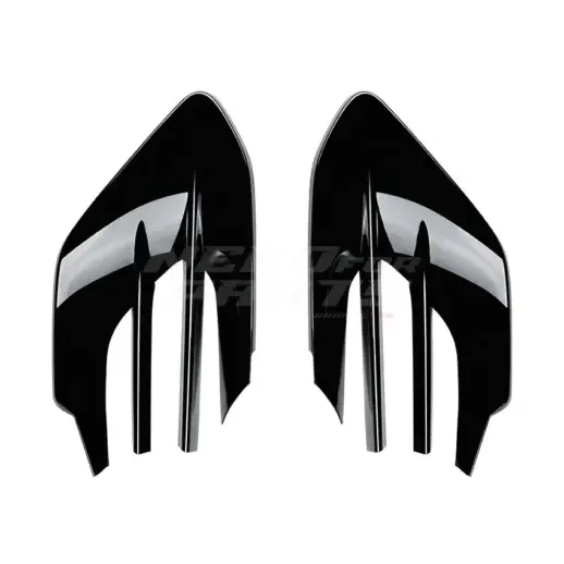 Front Vents Covers For Mercedes GLE Class C167/W167 Facelift AMG Line & GLE53 AMG Only – Racing Look, Gloss Black