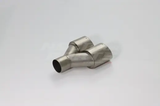 Frosted Silver Dual Left Exhaust Tips 101mm