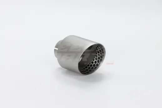 Frosted Silver Exhaust Tip 89mm