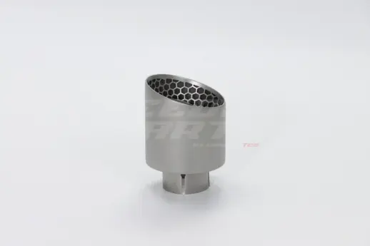 Frosted Silver Exhaust Tip 89mm