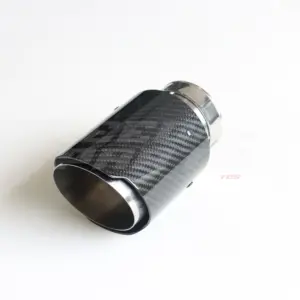 Glossy Carbon Exhaust Tip 76mm