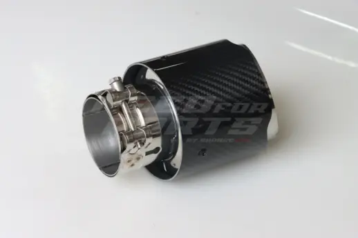 Glossy Carbon Exhaust Tip 76mm