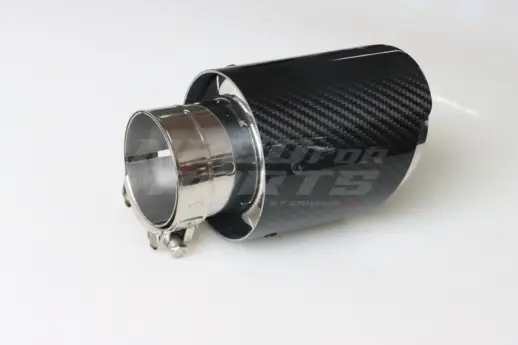 Glossy Carbon Exhaust Tip 76mm