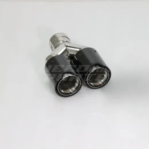 Glossy Carbon M Performance Look Dual Left Exhaust Tips 93mm