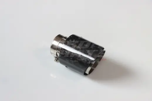 Glossy Forged Carbon Exhaust Tip 76mm