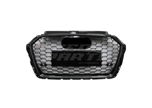 Grille For Audi A3/A3 S Line/S3 8V (Cabriolet & Hatchback & Sedan & Sportback) Facelift – RS3 Look, Gloss Black