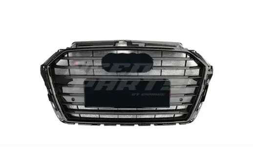 Grille For Audi A3/A3 S Line/S3 8V (Cabriolet & Hatchback & Sedan & Sportback) Facelift – S3 Look, Gloss Black