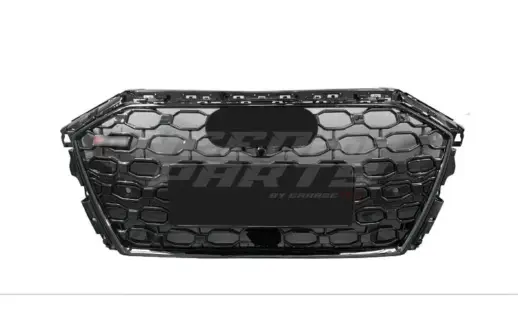 Grille For Audi A3/A3 S Line/S3 8Y (Sedan & Sportback) (2020-2024) Pre-Facelift – RS3 Look, Gloss Black