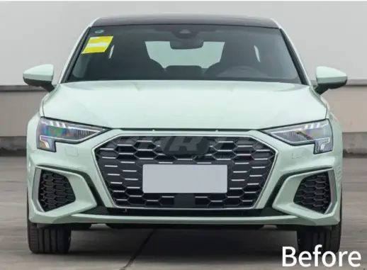 Grille For Audi A3/A3 S Line/S3 8Y (Sedan & Sportback) (2020-2024) Pre-Facelift – S3 Look, Gloss Black