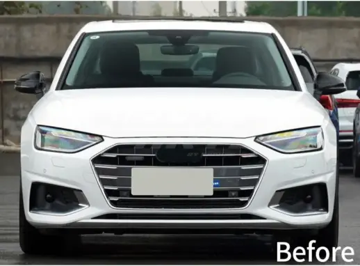 Grille For Audi A4/A4 S Line/S4 B9 (Avant & Sedan) (2019-present) – RS4 Look, Gloss Black