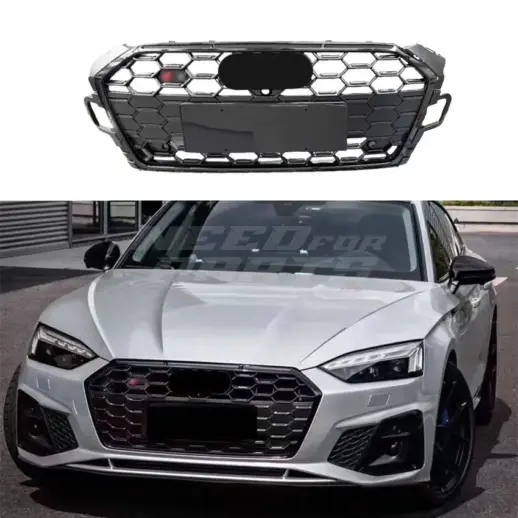 Grille For Audi A5/A5 S Line/S5 F5 (Cabriolet & Coupé & Sportback) Facelift – S5 Look, Gloss Black