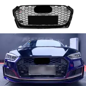 Grille Voor Audi A5 F5 (Cabriolet & Coupé & Sportback) Pre-Facelift – RS5 Look, Hoogglans Zwart