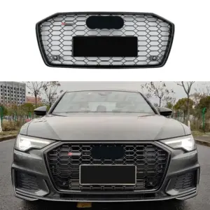 Grille Voor Audi A6/A6 S Line/S6 C8 (Avant & Sedan) Pre-Facelift – RS6 Look, Hoogglans Zwart