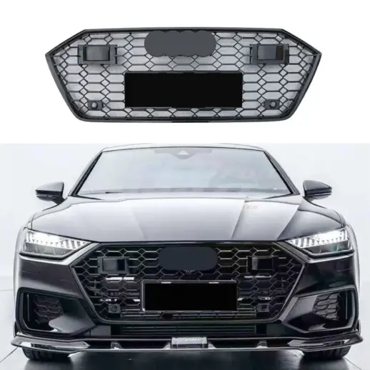 Grille For Audi A7/A7 S Line/S7 C8 (Sportback) Pre-Facelift – RS7 Look, Gloss Black