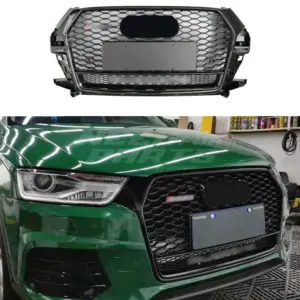 Grille Voor Audi Q3/Q3 S Line 8U (SUV) Facelift – RS Look, Hoogglans Zwart