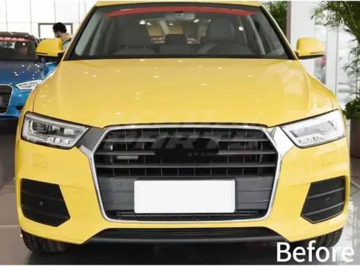 Grille For Audi Q3/Q3 S Line F3 (SUV & Sportback) – RS Look, Gloss Black