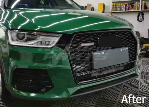 Grille For Audi Q3/Q3 S Line F3 (SUV & Sportback) – RS Look, Gloss Black