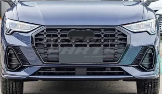Grille For Audi Q3/Q3 S Line F3 (SUV & Sportback) – Sport Look, Gloss Black
