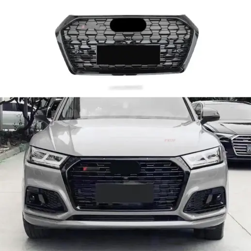 Grille For Audi Q5/Q5 S Line/SQ5 FY (SUV) Pre-Facelift – RSQ5 Look, Gloss Black